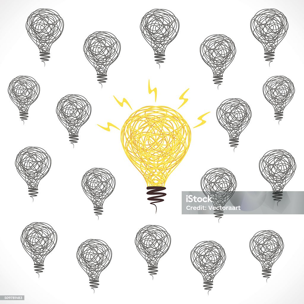 Creative New Idea Bulb Background Vector Stock Illustration - Download ...