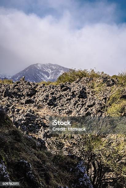 Mt Etna Landscape Stock Photo - Download Image Now - At The Edge Of, Dark, Day