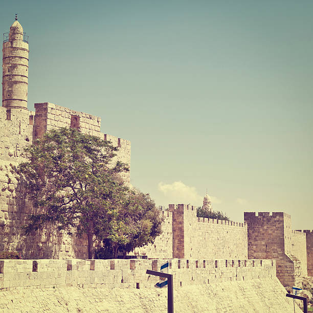velha de jerusalém - jerusalem judaism david tower - fotografias e filmes do acervo