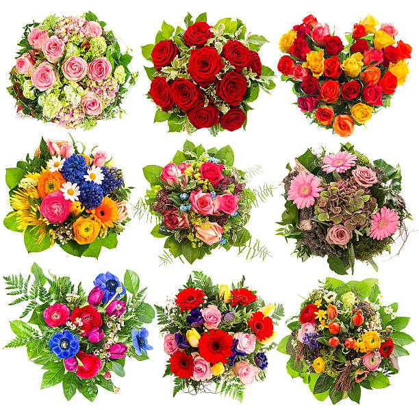 istock colorful flowers bouquet on white background 509783823
