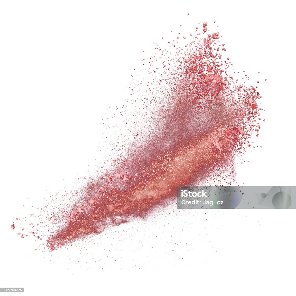 Red Exploding Dust Background Red Dust Explosion Isolated On White Background Stock Photo - Download ...