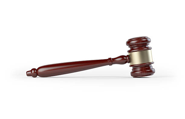 istock Wooden Gavel Isolated On White Background 509789428