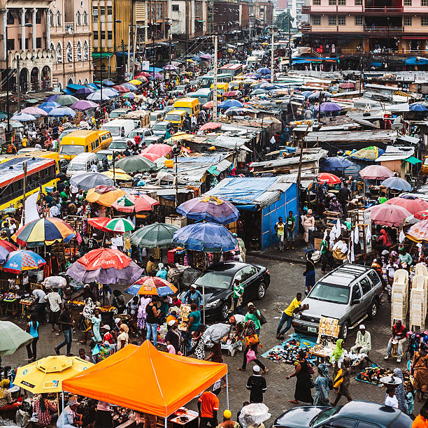 istock Downtown market streets. Lagos, Nigeria. 509789624