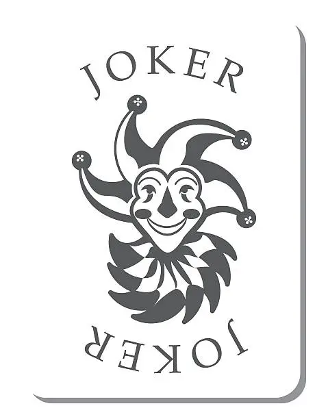 Vector illustration of Playing cards with the Joker