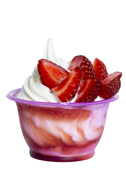 istock cup ice cream with strawberries and cream 509794260