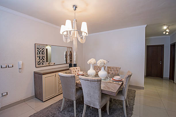 istock Interior of a luxury apartment dining room 509801244
