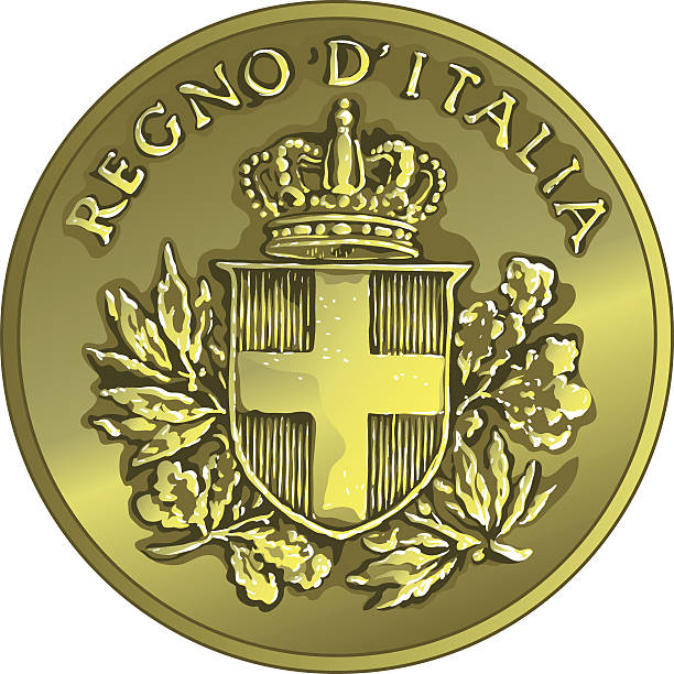 ilustraciones, imágenes clip art, dibujos animados e iconos de stock de vector fondos oro moneda de veinte centesimo italiana - italian currency