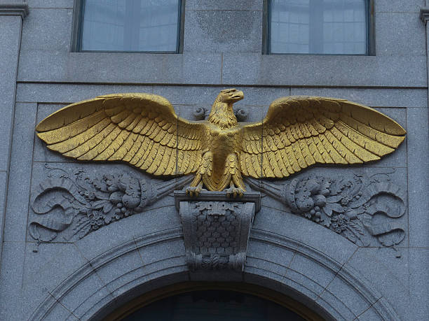 istock American eagle on pediment office building Philadelphia 509802614