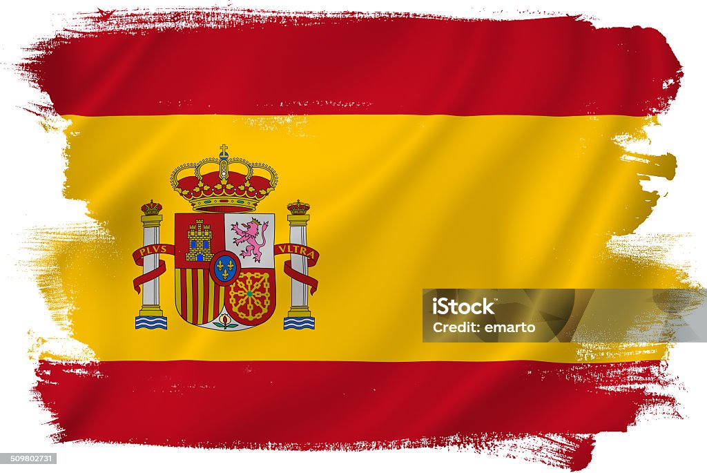 Spanish flag Spanish flag backdrop background texture. Backgrounds Stock Photo