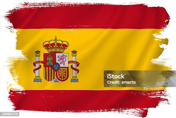 Spanish Flag Stock Photo - Download Image Now - Backgrounds, Close-up, Flag