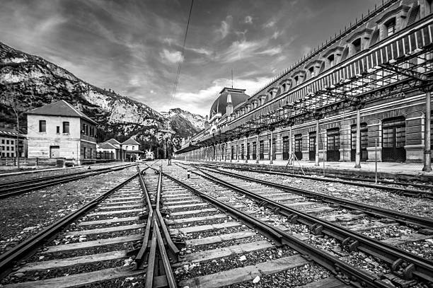 estação ferroviária de canfranc - adolf hitler imagens e fotografias de stock