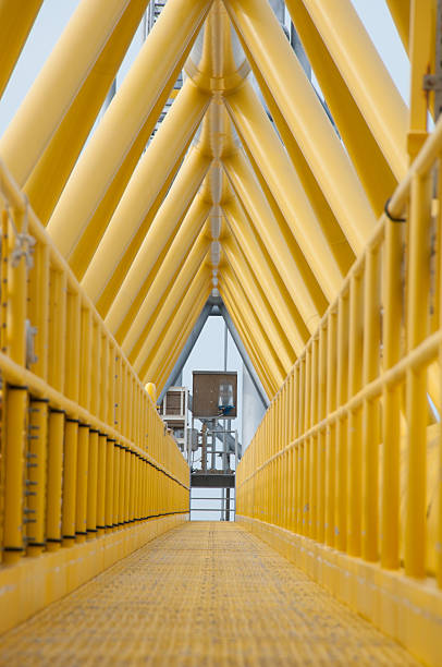 istock Gangway or walkway linked between production platform and living quarter 509804181