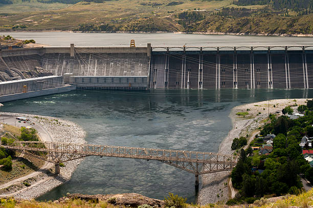 Grand Coulee Dam Grand Coulee Dam is a gravity dam on the Columbia River in the U.S. state of Washington built to produce hydroelectric power and provide irrigation water. whitman county washington state stock pictures, royalty-free photos & images