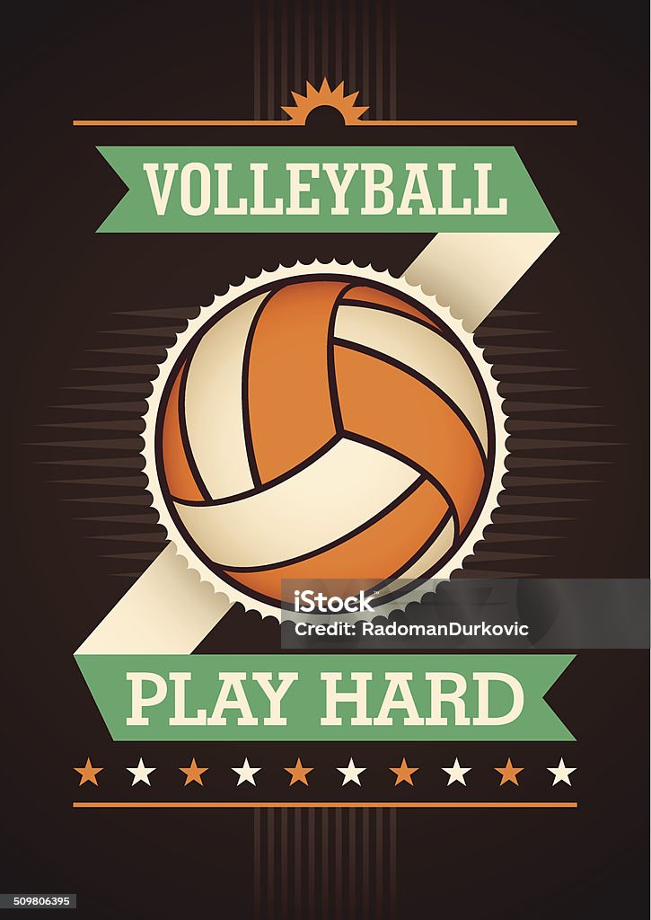 Hysterisk Afbrydelse Politik Volleyball Poster Design Stock Illustration - Download Image Now -  Activity, Advertisement, Art - iStock