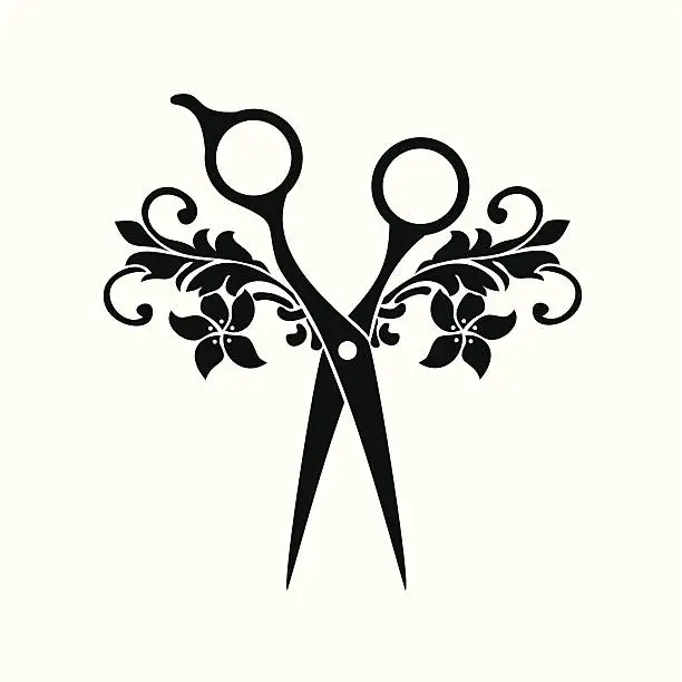 Vector illustration of Beauty salon symbol