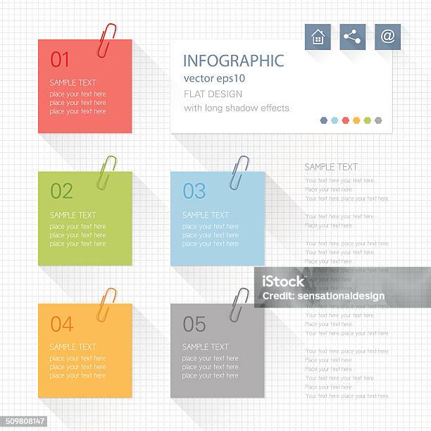 Infographic Post It Note Infographic Post It Notes Stock Illustration - Download Image Now ...