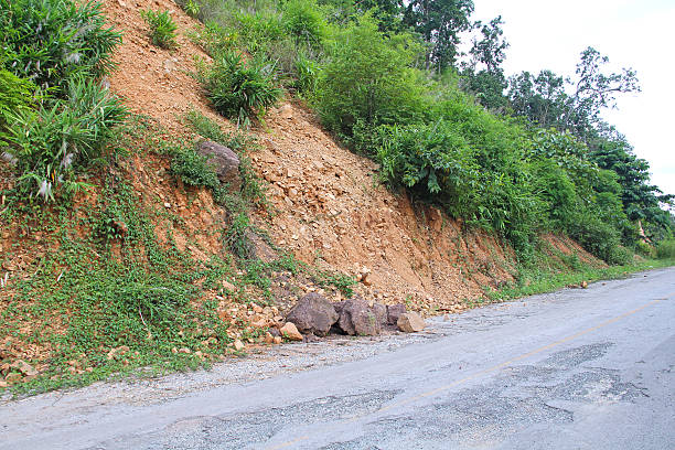 istock land slide asphalt road crack 509808165