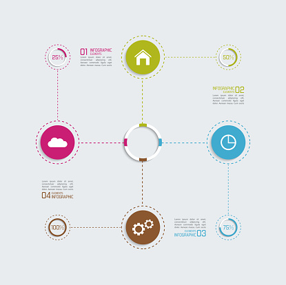 Volume Inforgraphic Modern Template With Colorful Volume Elements Of Infographics Stock ...