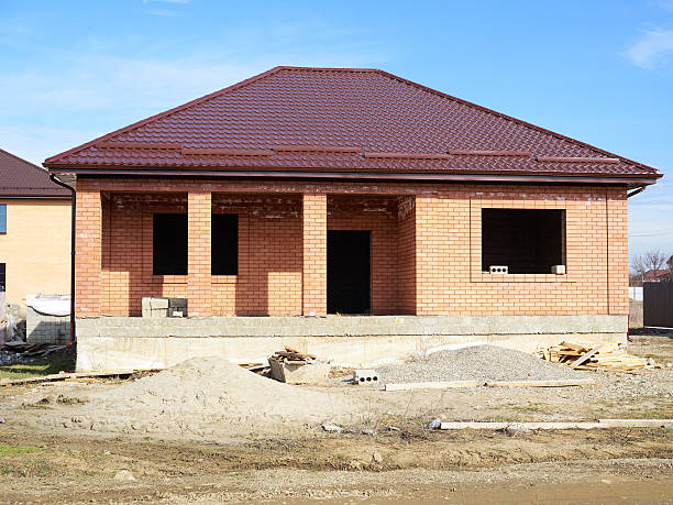 istock Building & Construction Site in progress to new house. 509812488