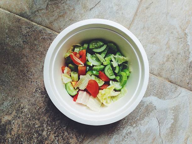 Healthy raw food salad