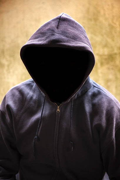 istock Men in  hood without face 509817822