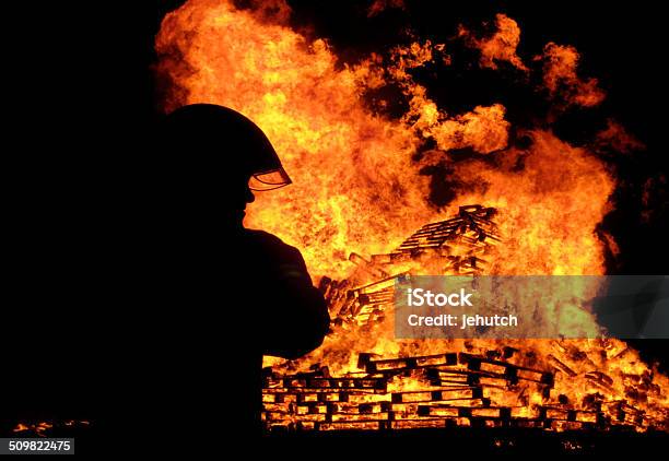 Firemans Watch Stock Photo - Download Image Now - Firefighter, UK, Guy Fawkes
