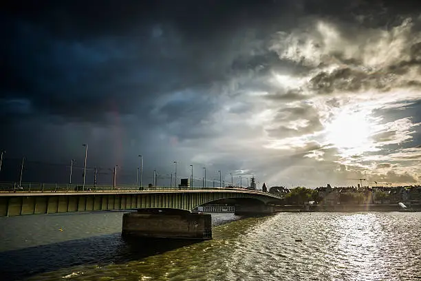 Deutz Bridge after thunderstorm