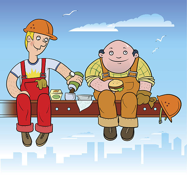20+ Construction Worker Eating Illustrations, Royalty-Free Vector