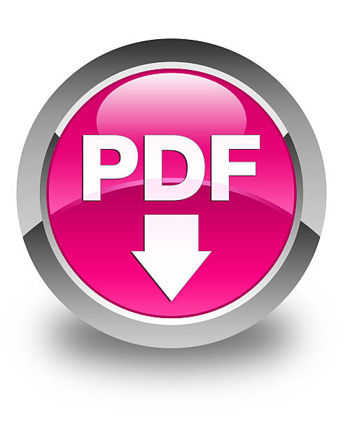istock PDF download icon glossy pink round button 509842680