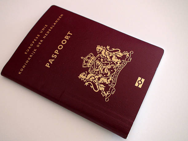 istock Dutch Official International Passport On The Table 509850228