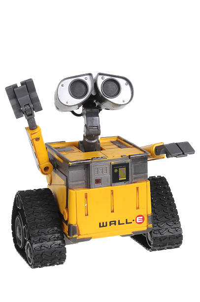 Wall-E Action Figure Adelaide, Australia - February 14, 2016: A studio shot of a Wall-E Action Figure from the Disney animated movie Wall-E isolated on a white background. A character featured in the popular disney animated movie. action figure photos stock pictures, royalty-free photos & images