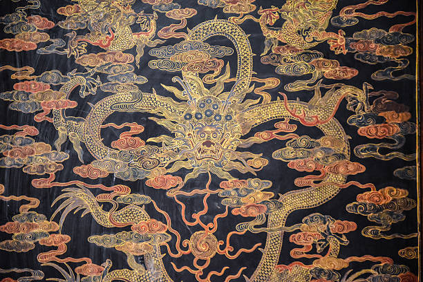 istock Chinese dragon painting 509853252