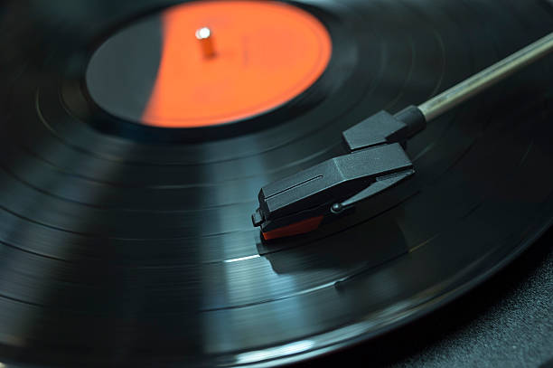 istock Turntable playing vinyl record close up 509855172