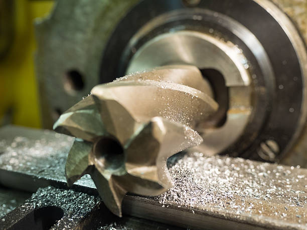 istock Old geen  milling machine, closeup, metalworking 509856786