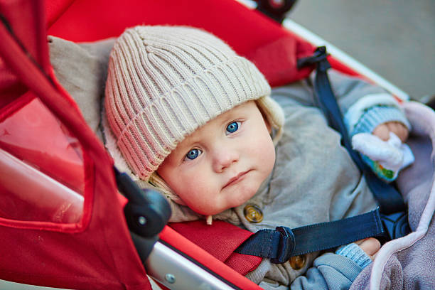 istock Cute 9 month little boy in a stroller 509858600