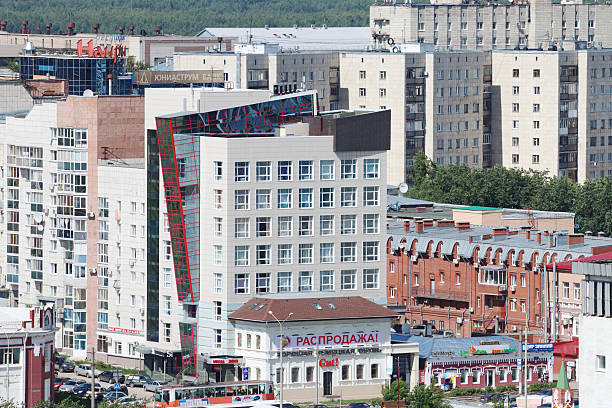 Modern buildings in city