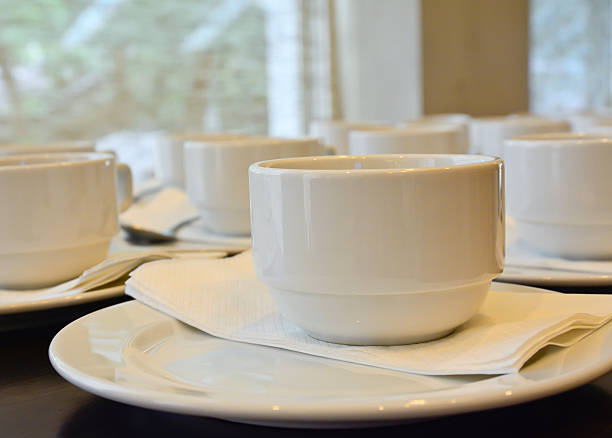 istock many  white coffee cups  waiting for  serving 509864093