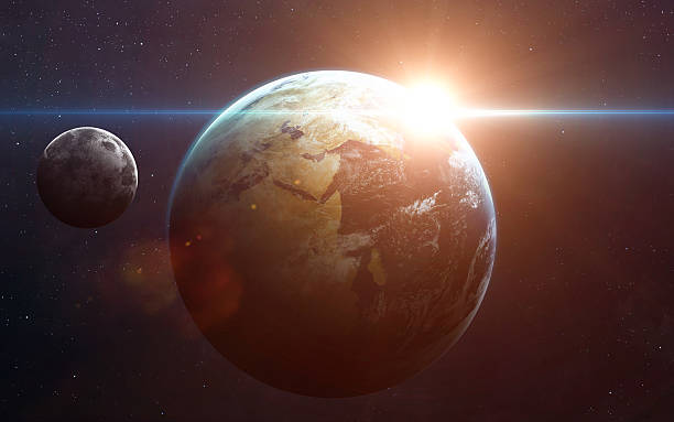 istock Earth and moon from space. Elements of this image furnished 509864340