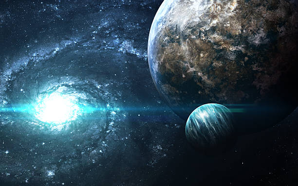 istock Planets over the nebulae in space. This image elements furnished 509865218