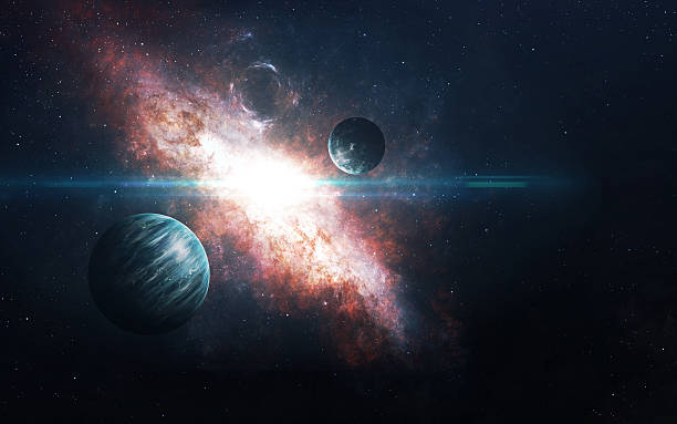 istock Planets over the nebulae in space. This image elements furnished 509865306