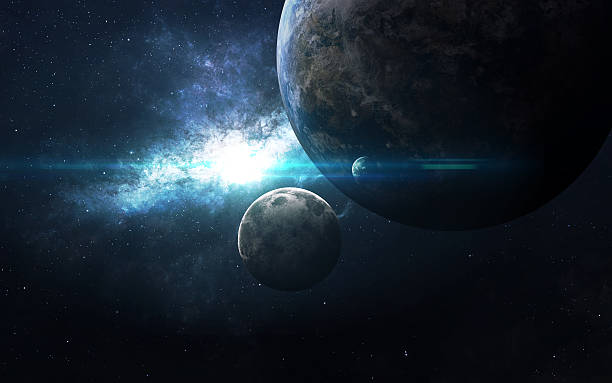 istock Planets over the nebulae in space. This image elements furnished 509865662