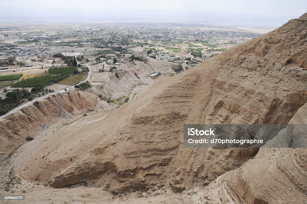 The Mount of Quarantine The Mount of Quarantine in Jericho in the West Bank River Jordan Stock Photo