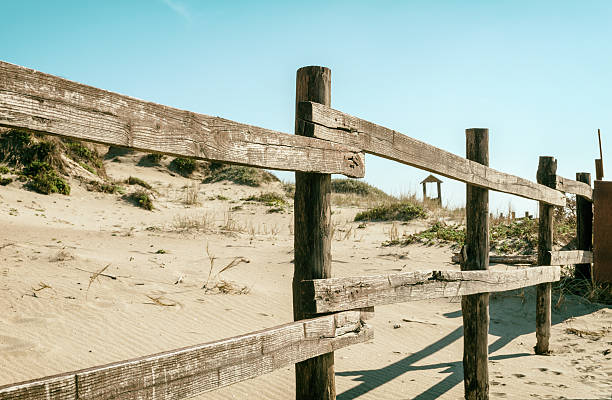 istock Wooden fence on the beach 509867660