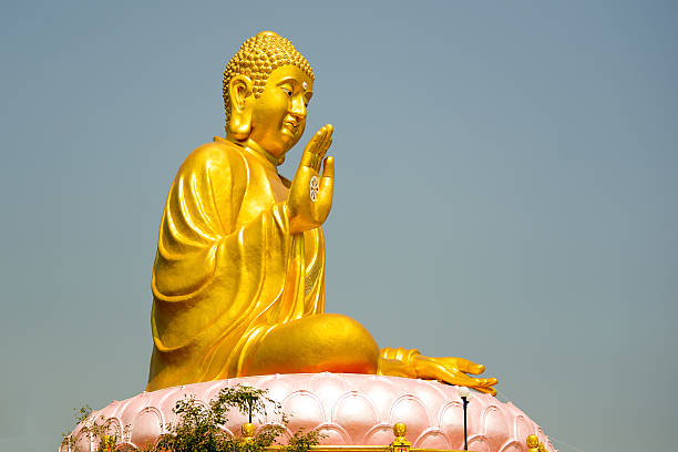 riese buddha, thailand - mudras stock-fotos und bilder