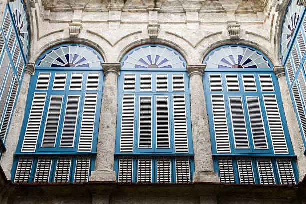 La Habana, Cuba - 23 january 2016: Colonial architecture in Plaza de Armas at Old Havana, Cuba