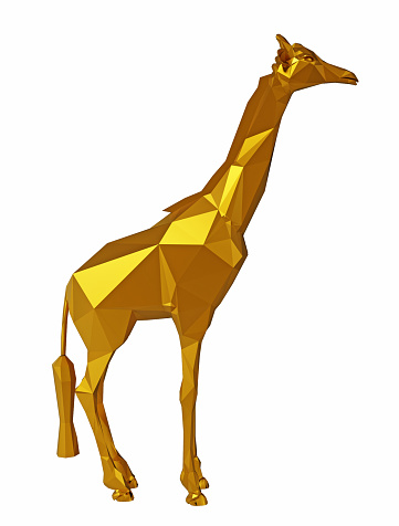 giraffe low poly