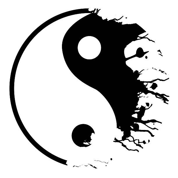 istock Silver yin yang symbol 509871628