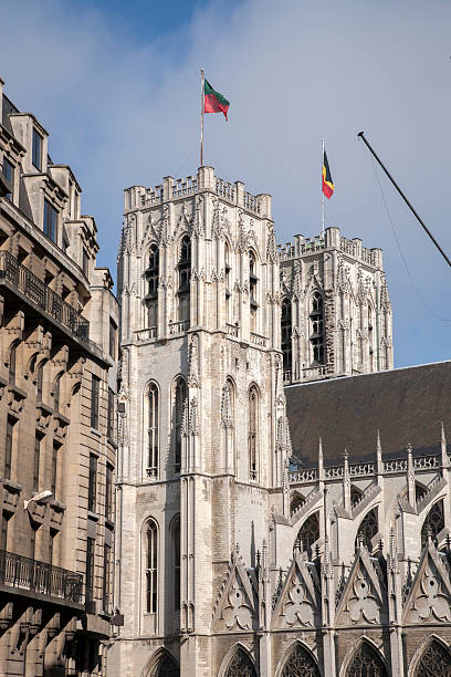 istock Brussels Cathedral Church, Belgium 509871786
