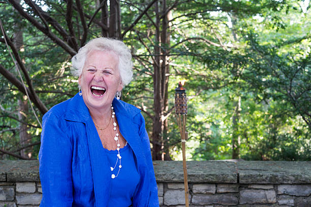 istock Senior woman laughing 509891157