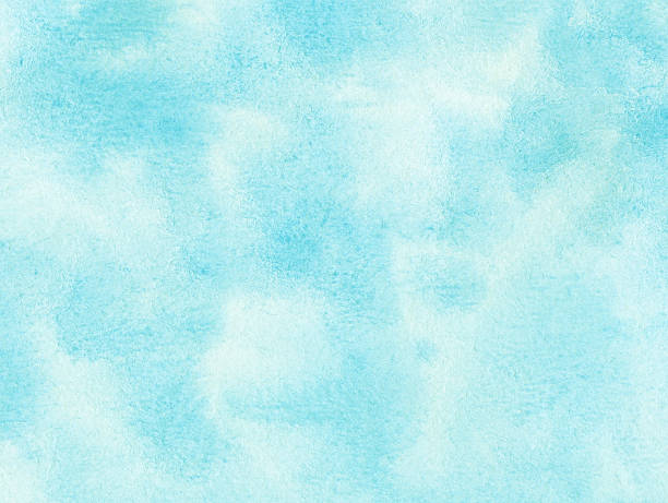 istock Blue watercolor cloud and sky. 509893785